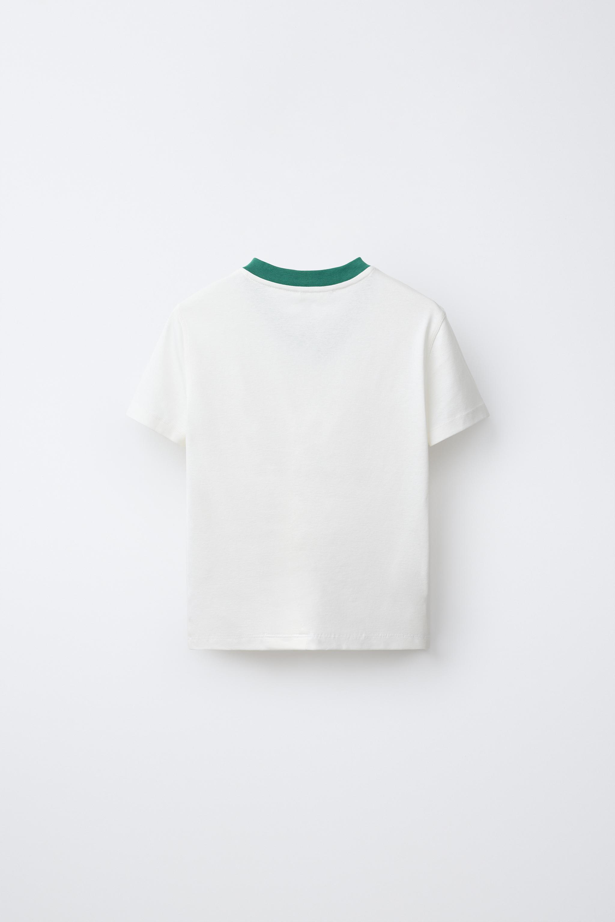 T-SHIRT À COL CONTRASTÉ 0FR. PARIS X ZARA